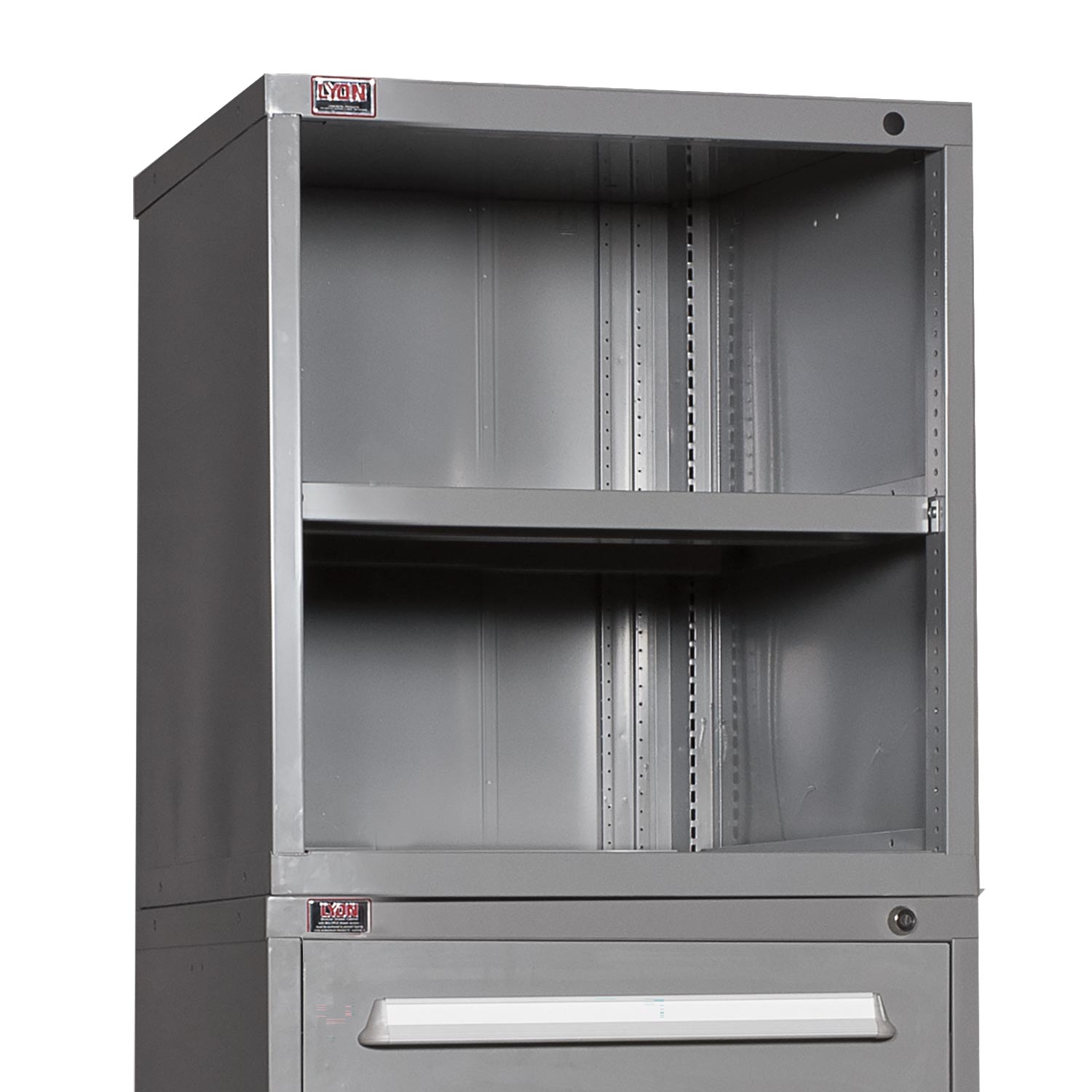 Lyon modular cabinet open overhead unit DDN27303010500N
