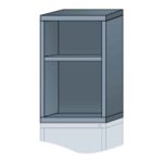 lyon modular cabinet open overhead unit slender wide 31 inch height N35223010500N