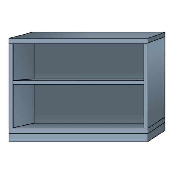lyon modular cabinet open shelf unit extra wide bench height N35453010130N