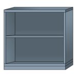 lyon modular cabinet open shelf unit extra wide counter height N49453010220N