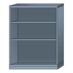 lyon modular cabinet open shelf unit extra wide eye-level height N68453010230N
