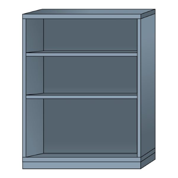 lyon modular cabinet open shelf unit extra wide eye-level height N68453010230N