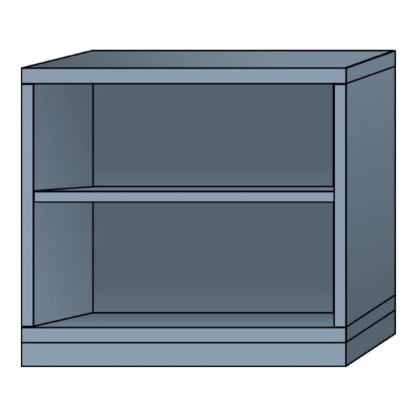 lyon modular cabinet open shelf unit medium wide bench height N35363010130N