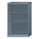 lyon modular cabinet open shelf unit medium wide eye-level height N68363010230N