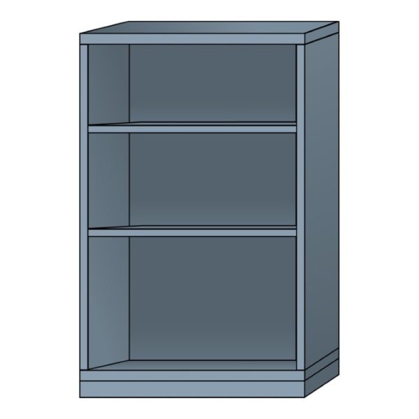 lyon modular cabinet open shelf unit medium wide eye-level height N68363010230N