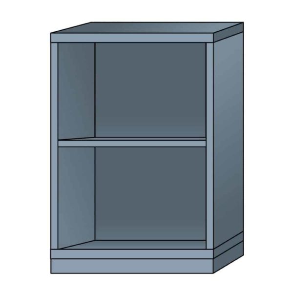 lyon modular cabinet open shelf unit standard wide counter height N49303010220N