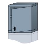 lyon modular cabinet overhead unit with door slender wide 24 inch height N27223010550
