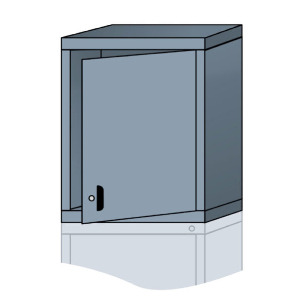 Lyon modular cabinet overhead unit with door slender wide 28 inch height N31303010550