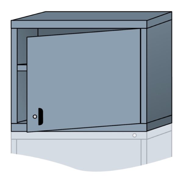 lyon modular cabinet overhead unit with door standard wide 24 inch height N27303010550