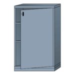 lyon modular cabinet shelf unit with door medium wide eye-level height N68363010220