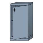 lyon modular cabinet shelf unit with door slender wide counter height N49223010210