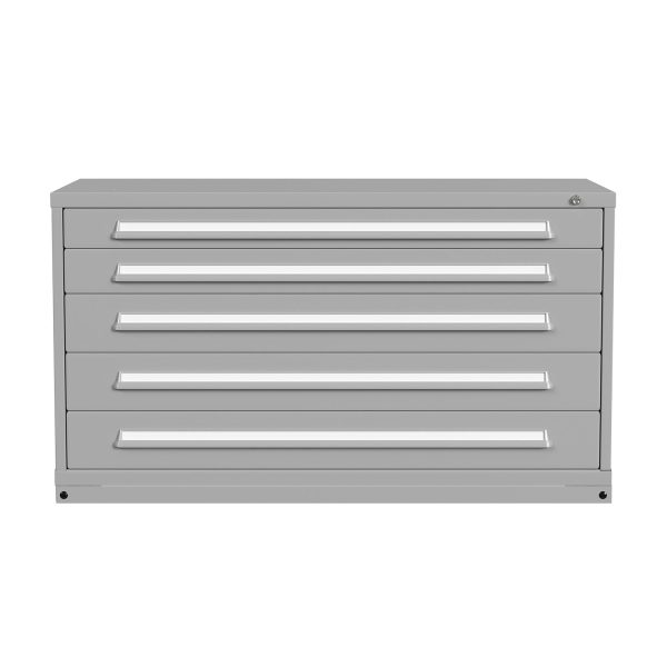 Lyon Modular Drawer Cabinet Bench Height Double Wide 5 Drawers 356030000B Front View