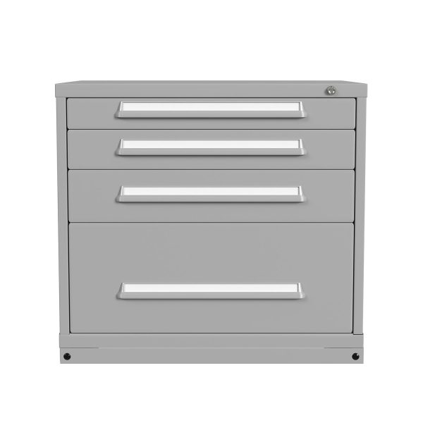 Lyon Modular Drawer Cabinet Bench Height Medium Wide 4 Drawers 35363000A Front View