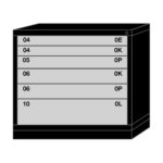 lyon modular drawer cabinet bench height medium wide 6 drawers 3536301002