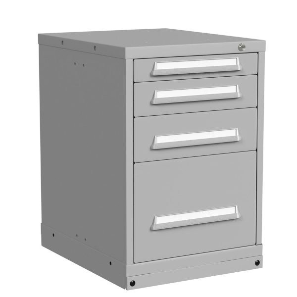 Lyon Modular Drawer Cabinet Bench Height Slender Wide 4 Drawers 352230000A Angle View