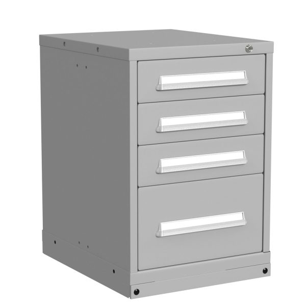 Lyon Modular Drawer Cabinet Bench Height Slender Wide 4 Drawers 3522301032 Angle View