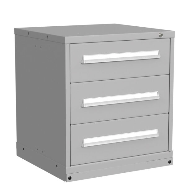 Lyon Modular Drawer Cabinet Bench Height Standard Wide 3 Drawers 3530301033 Angle View