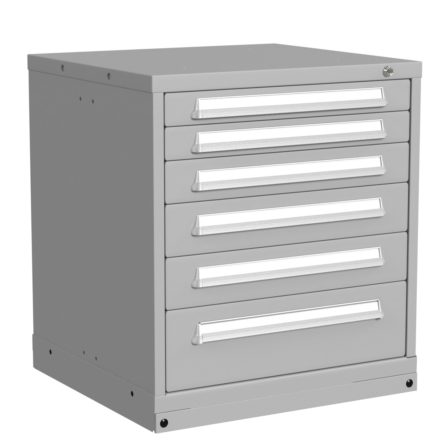 6 Drawer Modular Cabinet, 30 inch Wide Bench Height | Lyon