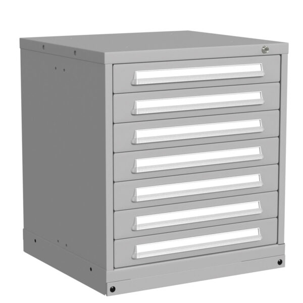 Lyon Modular Drawer Cabinet Bench Height Standard Wide 7 Drawers 3530301001 Angle View