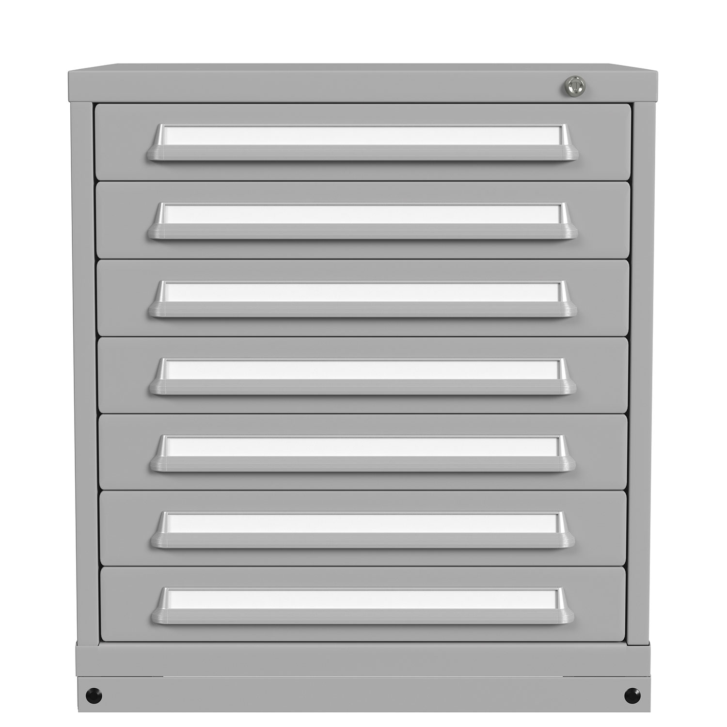 7 Drawer Modular Cabinet, 30 inch Wide Bench Height | Lyon