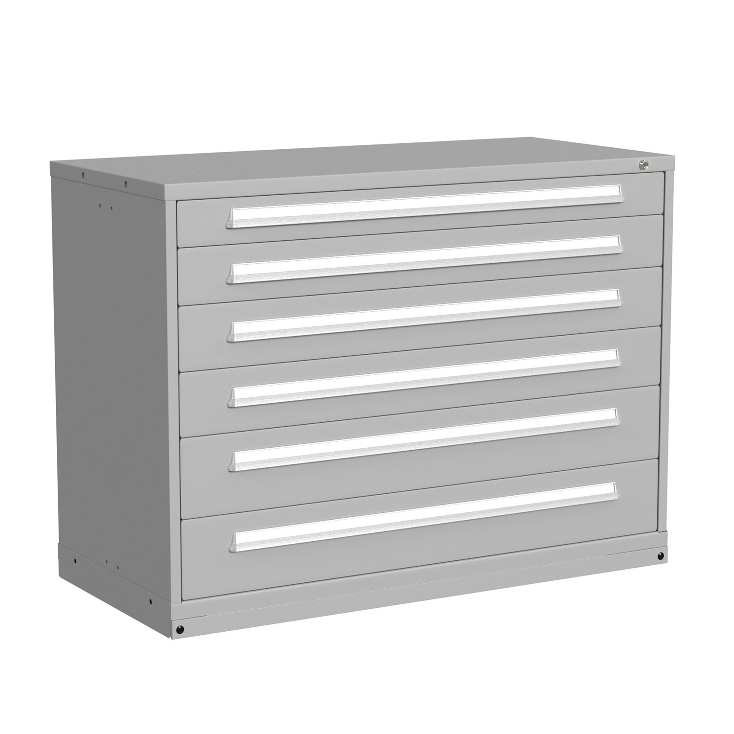 6 Drawer Modular Cabinet, 60 inch Wide Counter Height | Lyon