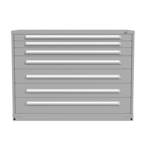 Lyon Modular Drawer Cabinet Counter Height Double Wide 7 Drawers 496030000D Front View