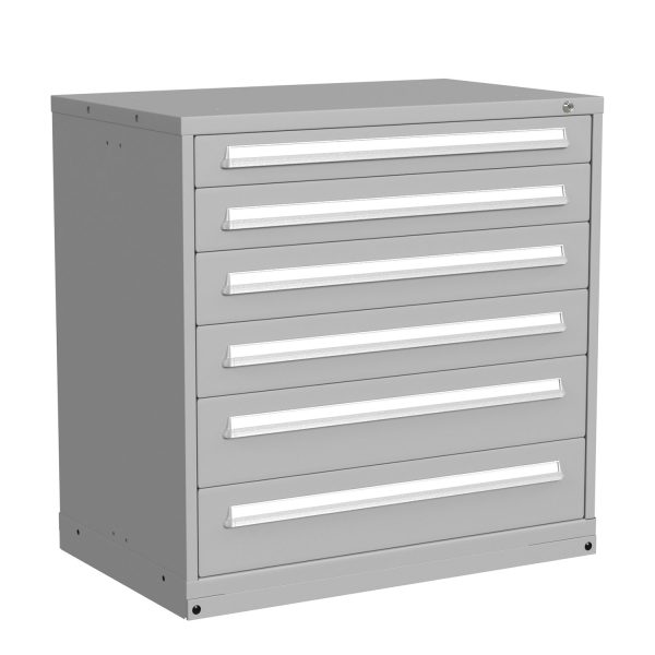 Lyon Modular Drawer Cabinet Counter Height Extra Wide 6 Drawers 494530000C Angle View