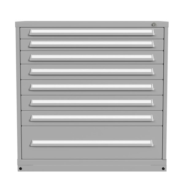 Lyon Modular Drawer Cabinet Counter Height Extra Wide 8 Drawers 4945301005 Front View