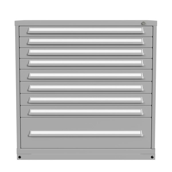 Lyon Modular Drawer Cabinet Counter Height Extra Wide 9 Drawers 494530000B Front View