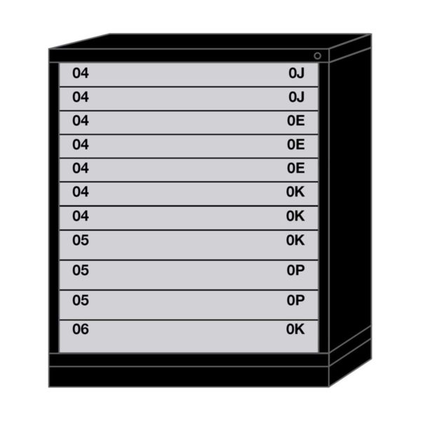 Lyon modular drawer cabinet counter height medium wide 11 drawers 4936301001