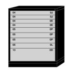 lyon modular drawer cabinet counter height medium wide 9 drawers 493630000B