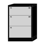 lyon modular drawer cabinet counter height standard wide 3 drawers 4930301027