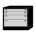 lyon modular drawer cabinet desk height standard wide 4 drawers 2730301001