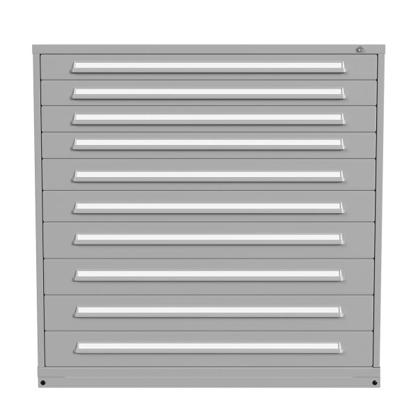 Lyon Modular Drawer Cabinet Eye Level Height Double Wide 10 Drawers 6860301025 Front View