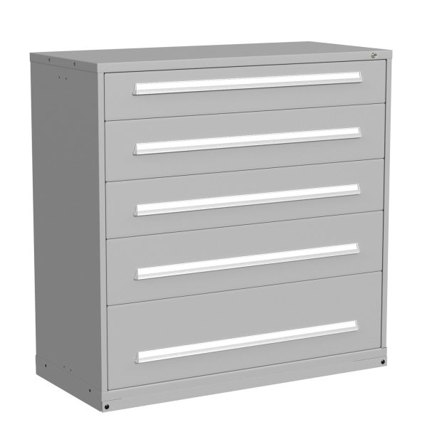 Lyon Modular Drawer Cabinet Eye Level Height Double Wide 5 Drawers 6860301017 Angle View