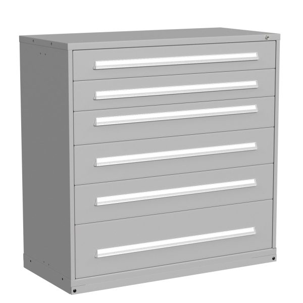 Lyon Modular Drawer Cabinet Eye Level Height Double Wide 6 Drawers 6860301016 Angle View
