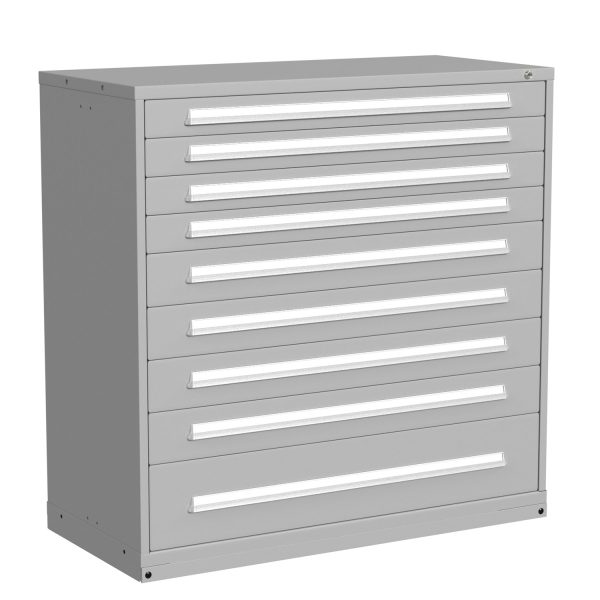 Lyon Modular Drawer Cabinet Eye Level Height Double Wide 9 Drawers 6860301012 Angle View