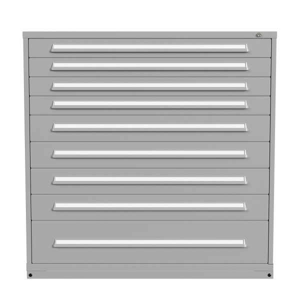 Lyon Modular Drawer Cabinet Eye Level Height Double Wide 9 Drawers 6860301012 Front View