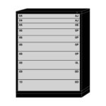 lyon modular drawer cabinet eye-level height extra wide 10 drawers 684530000C