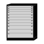 lyon modular drawer cabinet eye-level height extra wide 11 drawers 6845301019