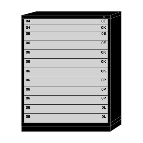Lyon modular drawer cabinet eye-level height extra wide 12 drawers 6845301004