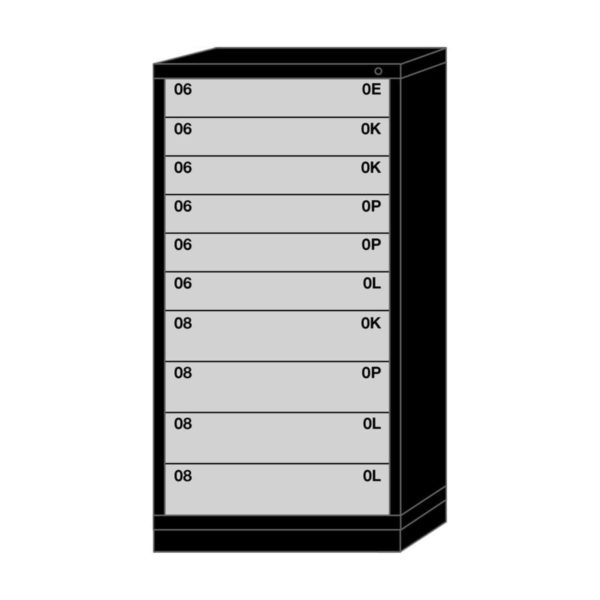 Lyon modular drawer cabinet eye-level height standard wide 10 drawers 6830301009