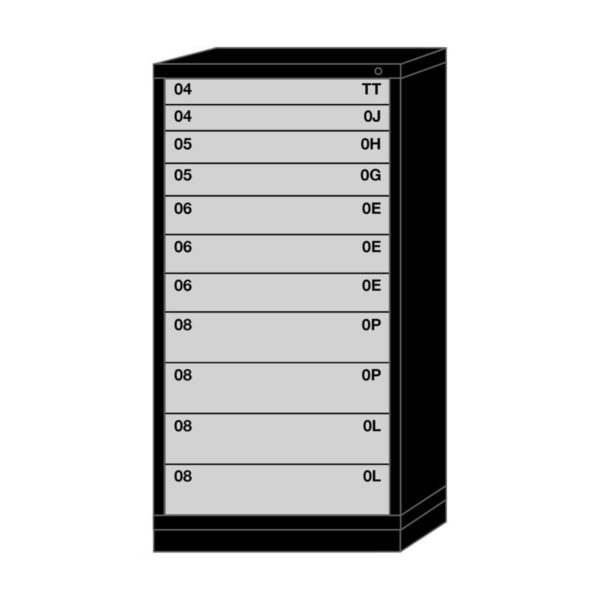 Lyon modular drawer cabinet eye-level height standard wide 11 drawers 683030000F