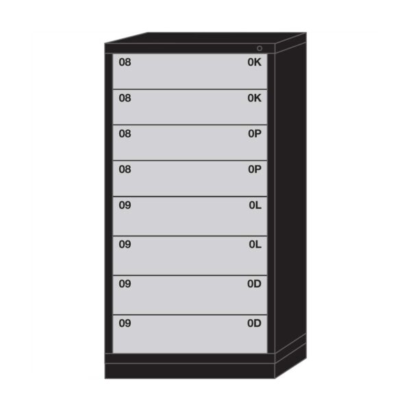 Lyon Modular Drawer Cabinet Eye-Level Height Standard Wide 8 Drawers 6830301030