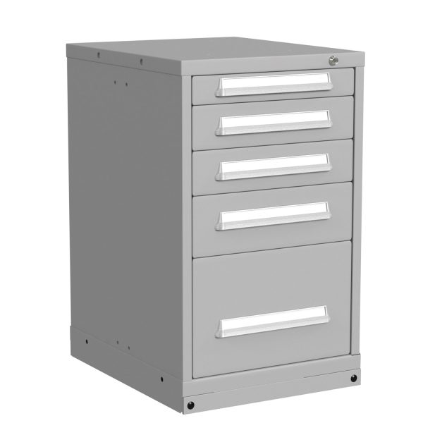 Lyon Modular Drawer Cabinet Mid-Range Height Slender Wide 5 Drawers 4022301013 Angle View