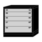 lyon modular drawer cabinet table height standard wide 5 drawers 313030000B