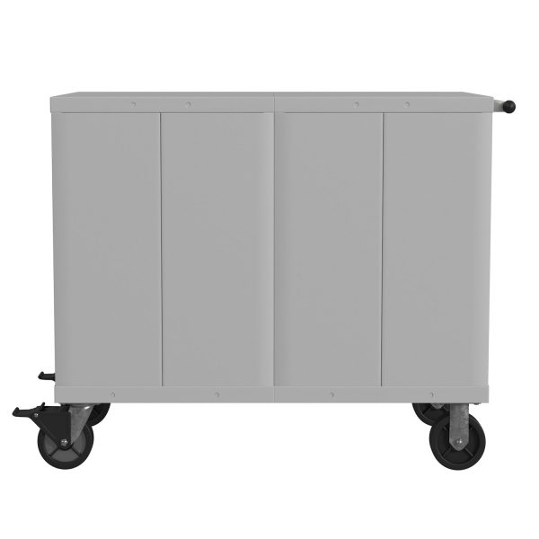 Lyon Modular Mobile Tool Cabinet Bench Height 45 Inch Wide Back View
