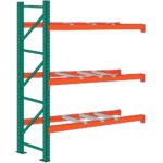 lyon pallet racking 12 foot high 9 front to back supports add on