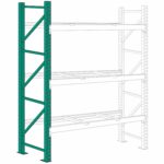 Lyon Pallet Rack Upright Frame 12 ft