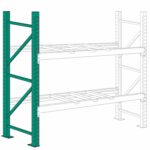 Lyon Pallet Rack Upright Frame 8 ft